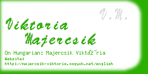 viktoria majercsik business card